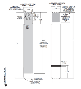 10011954K - ZEBRA 1" X 7" Z-BAND COMFORT WRISTBAND (CASE)