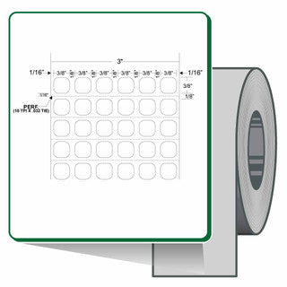 10011968 - ZEBRA 0.375" X 0.375" Z-ULTIMATE 2000T LABEL (CASE)