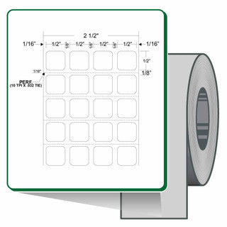 10011971 - ZEBRA 0.5" X 0.5" Z-ULTIMATE 2000T LABEL (CASE)