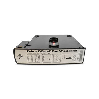 10012713-1K - ZEBRA 1" X 10" Z-BAND FUN WRISTBAND (RED) (CASE)