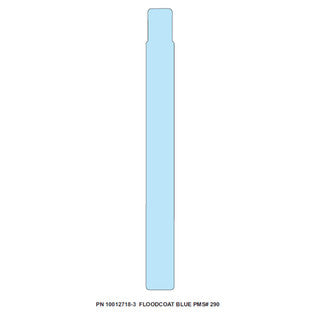 10012718-3 - ZEBRA 1" X 10" Z-BAND SPLASH WRISTBAND (BLUE) (CASE)