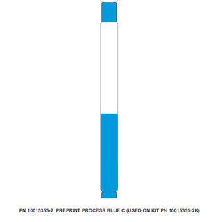 10015355-2K - ZEBRA 1" X 11" Z-BAND ULTRASOFT WRISTBAND (BLUE) (CASE)