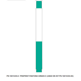 10015355-3K - ZEBRA 1" X 11" Z-BAND ULTRASOFT WRISTBAND (GREEN) (CASE)