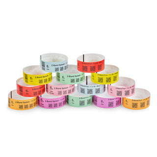 10012713-WK - ZEBRA 1" X 10" Z-BAND FUN WRISTBAND (MULTI-COLOR) (CASE)