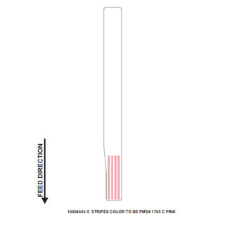 10004443-5 - ZEBRA 1" X 11" Z-BAND DIRECT WRISTBAND (PINK) (CASE)