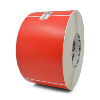 10006208-5 - ZEBRA 4" X 6" Z-PERFORM 2000T LABEL (RED) (CASE)
