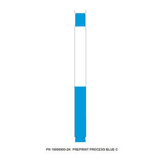 10006995-2K - ZEBRA 1" X 11" Z-BAND DIRECT WRISTBAND (BLUE) (CASE)