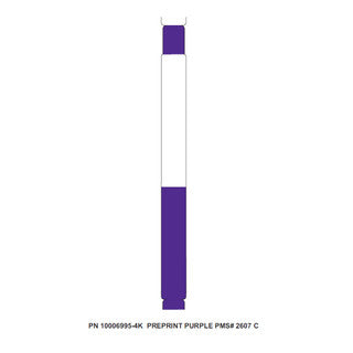 10006995-4K - ZEBRA 1" X 11" Z-BAND DIRECT WRISTBAND (PURPLE) (CASE)