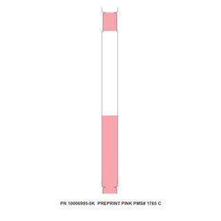 10006995-5K - ZEBRA 1" X 11" Z-BAND DIRECT WRISTBAND (PINK) (CASE)