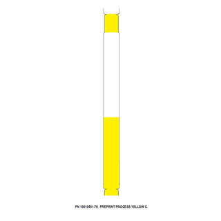 10010951-7K - ZEBRA 1" X 11" Z-BAND COMFORT WRISTBAND (YELLOW) (CASE) (CARTRIDGE)